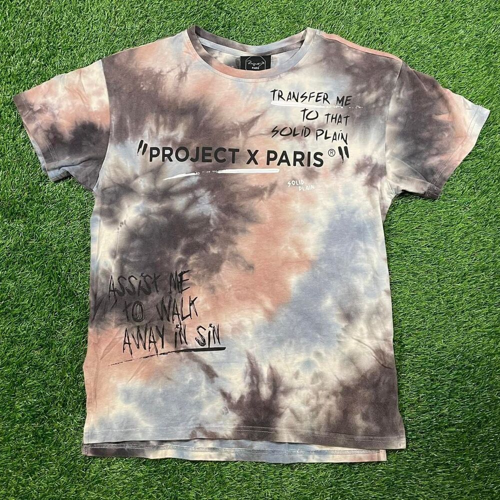 PXP Project X Paris multicolor tie dye graphic men's tee (Size M)
